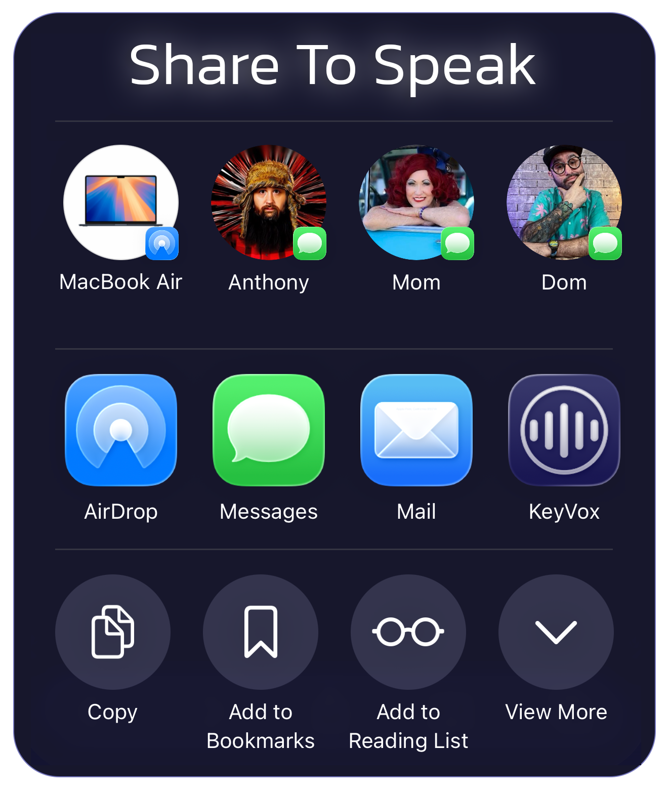 Share to KeyVox